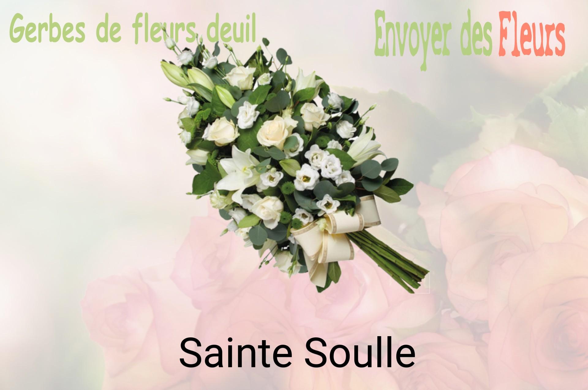 Gerbe de fleurs de deuil livrée à Sainte-Soulle